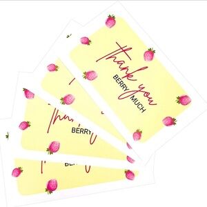 Thank You Berry Much Cards – 25 Count | Small Business Insert